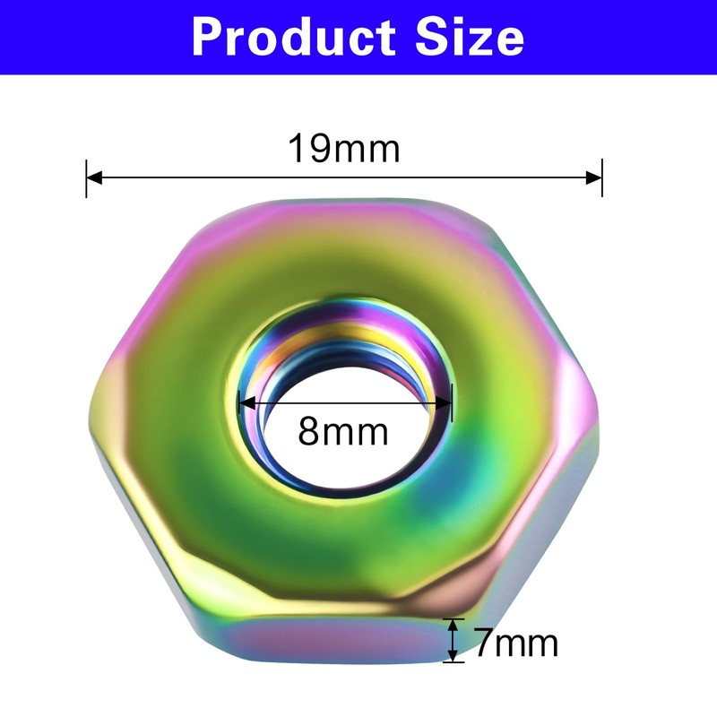6 Pack 0000 955 0804 Sprocket Cover Bar Nuts, with