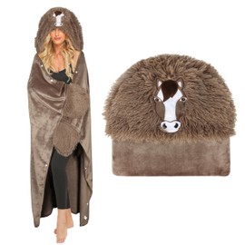 Moyel Horse Gifts For Girls Wearable Blanket Hoodie Christmas Birthday Gifts For Women Mom Friends Wife Girlfriend Gifts For Her On Anniversary Mothers Day Valentines Day Funny Horses Stuff
