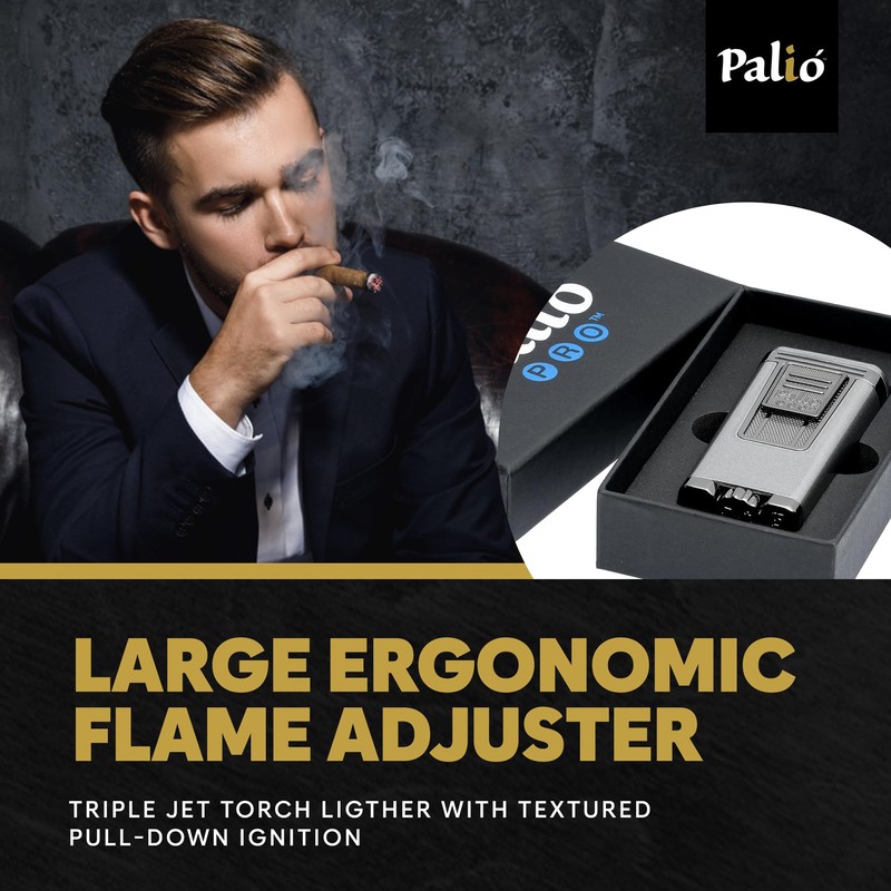 PALIO® PRO Line, Polaris Triple Jet Torch Ligther. Pull Down