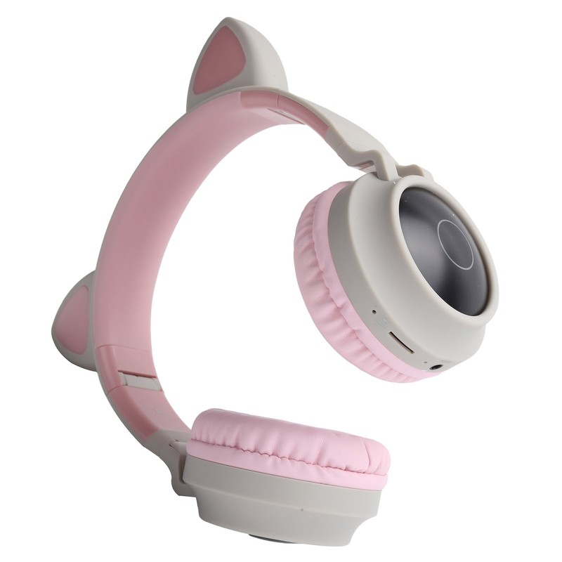 Cat Ear Headphone 3D LED Light Wireless Bluetooth 5.0 Foldable