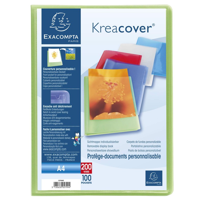 Exacompta - Ref 5799E - Kreacover Collection - Semi-Rigid Opaque
