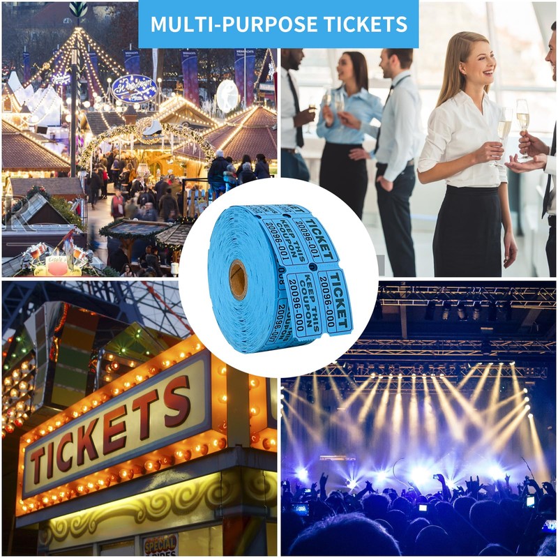 L LIKED Raffle Tickets Double Rolls 1000 Per Roll 50/50