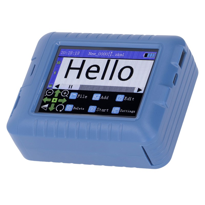 12.7mm 3.5in Mini Smart Inkjet Printer Blue Looking Type C