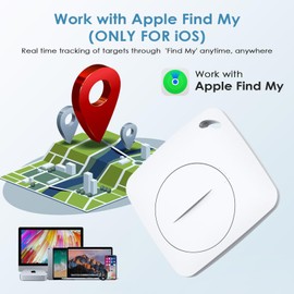 Qoosea Key Finder Key Finder Item Finder Intelligent Location Finder Anti-Lost Locator Precise Positioning and Anti-Lost, Find Your Keys for iOS Not with Android White