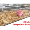 Acrylic Clear Expandable and Customizable 3-Solid Floor Levels Hamster Habitat