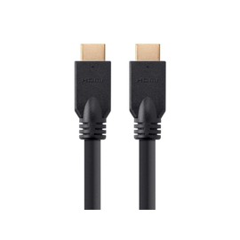 Monoprice High Speed HDMI Cable - 15 Feet - Black | No Logo, 4K @ 60Hz, HDR, 18Gbps, YUV 4:4:4, 26AWG, CL2 - Commercial Series
