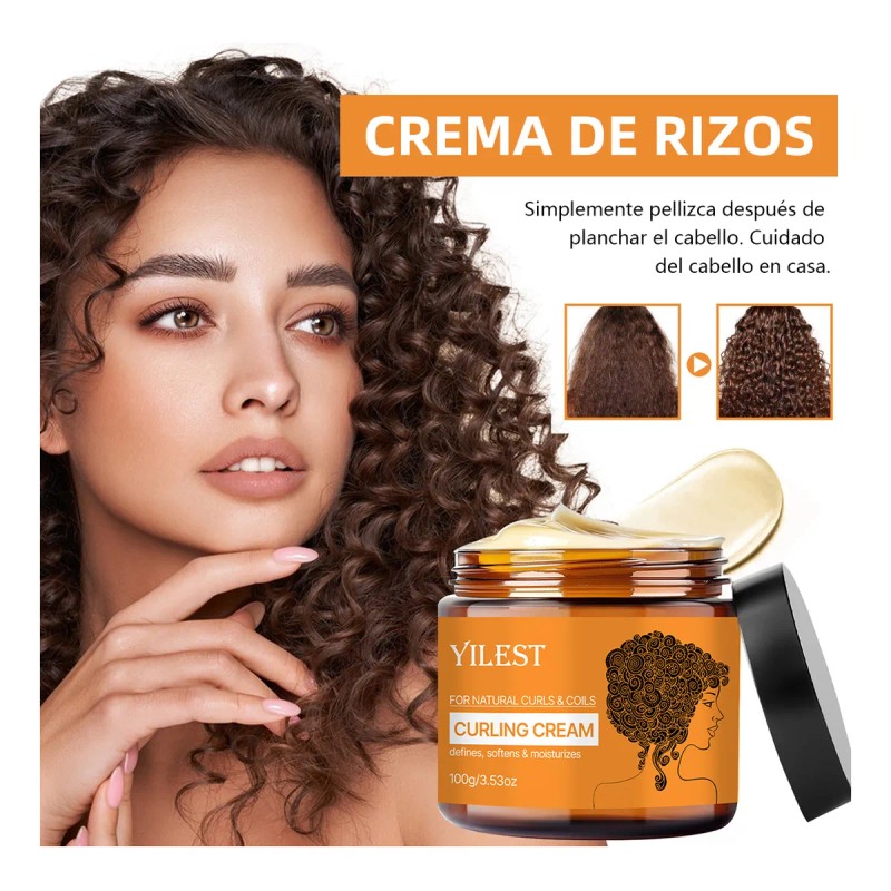 Rema Peinar Rizos Cabello Rizado Ondulado Suavizante