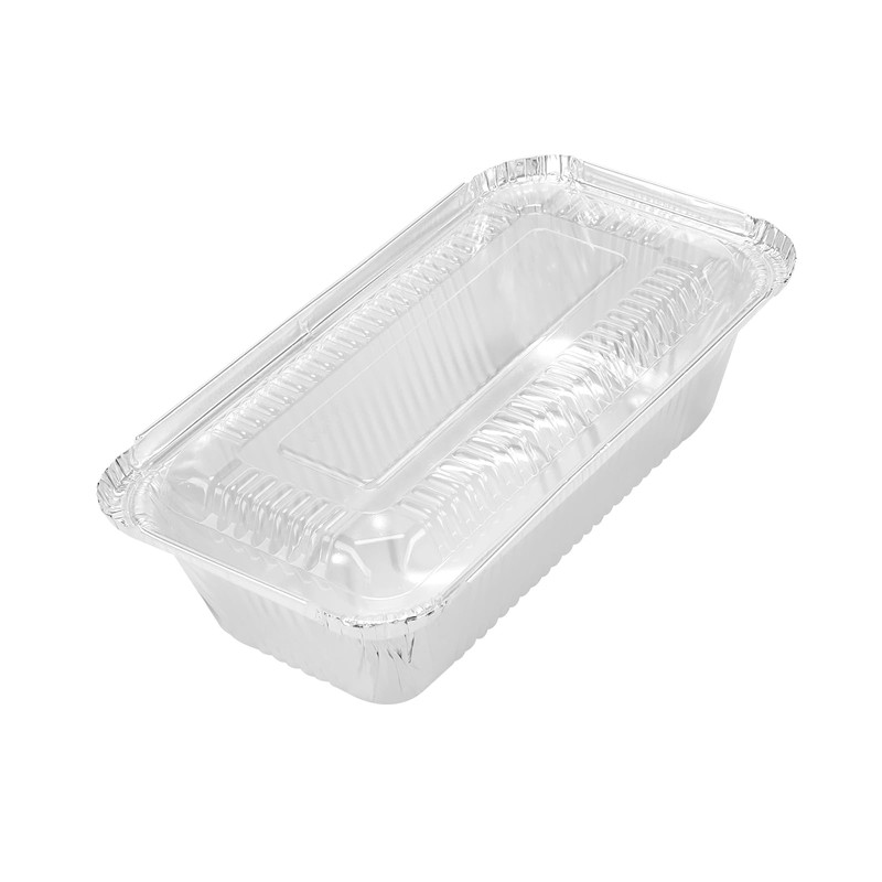 TAICHEUT 60 Pack 1.5 Lb Aluminum Loaf Pans, Silver Small