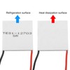sourcing map TES1-12703 Semiconductor Refrigeration Tablets 15.8V 3A 25.5W Heatsink