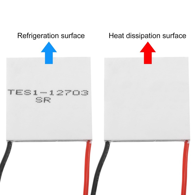sourcing map TES1-12703 Semiconductor Refrigeration Tablets 15.8V 3A 25.5W Heatsink