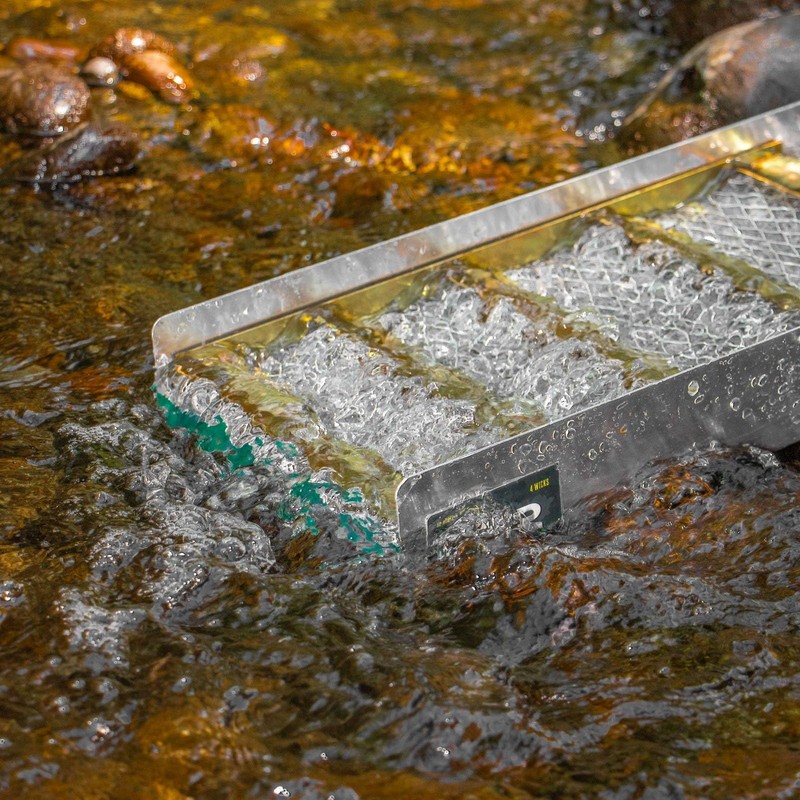 ASR Outdoor 27" Compact Aluminum Sluice Box with Flared Mouth