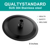 AULEEND 8 Inch Round Rain Shower head, High Flow Stainless