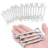Bestgle 20Pcs Mini Wrench Set, Metric SAE Open Box End