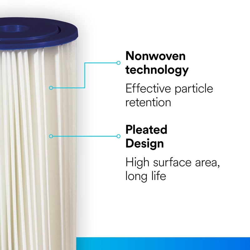 Filtrete Large Capacity Pleated Whole House Water Filter System 3WH-HDPL-F01