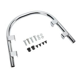 Front Mudguard Crash Bar, KIMISS Engine Protection Bar Crash Bar Made of Electro Silver Plated Steel, Replacement Engine Guard, Suitable for VESPA GTS250 GTS300 GTV300