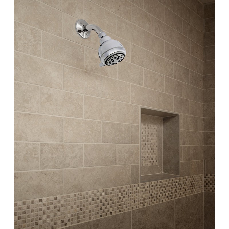 Plumb Pak K701CP Stylewise 5 Function Shower Head, 3.35", Polished