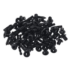 50 Pcs M6 Clip Retainer Bumper, Black Nylon Clips Replacement Car Accessories Parts for Honda, for Kawasaki, for Suzuki, for GSX-R, for Yamaha, for YT0928