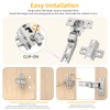 Chibery 10 Pack Half Overlay Cabinet Hinges, Regular Standard Closing