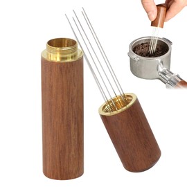WDT Tool, Espresso Accessories, Portafilter Accessories, Coffee Accessories Distributor Tool, Coffee Tamper Espresso Needle with 6 Fine Needles 0.4 mm, Upgraded WDT Tool Espresso Needle, Coffee