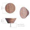 12 Pack Wood Cone Cabinet Knobs (Brown) - 4,1cm Diameter