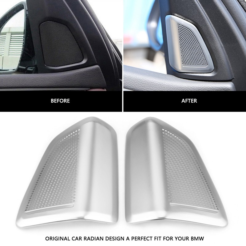1 Pair of Car Door Stereo Audio Speaker Decoration Cover