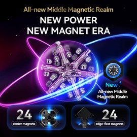 GAN 16 Maglev Max Speed Cube 3x3 Magnetic, Power Stability Handfeel Max Professional Speedcube, Brain Teaser Puzzle Fidget Toy for Kids Adults, 2025 Pinnacle Flagship UV Version GAN16