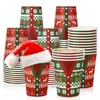 JarThenaAMCS 50Pcs Christmas Paper Cups 9 oz Ugly Sweater Disposable