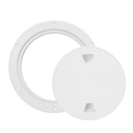 ABS Boat Deck Inspection Access Hatch Cover Non-Slip Anti Corrosive Screw Out Round Plate(8in )