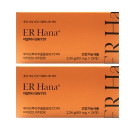 ERHANA ERr731 Rhubarb Extract 28 tablets, 2 boxes for menopausal women / 이알하나 갱년기 여성 ERr731 루바브 추출물 28정 2박스