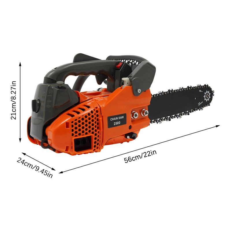 YIYIONCE 12 Inch Gas Chainsaw 25.4CC Top Handle Chain saw