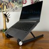 Medi Body Laptop Stand Height Adjustable, Black, Foldable, Non-Slip, Notebook