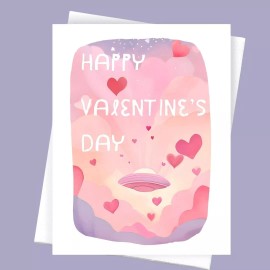 Cryptic Paper Co Set of 20 Pastel Alien UFO Happy Valentine’s Day Cards + envelopes