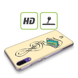 Head Case Designs Cassette G-Clef Art Hard Back Case Compatible With Honor Play 4T Pro