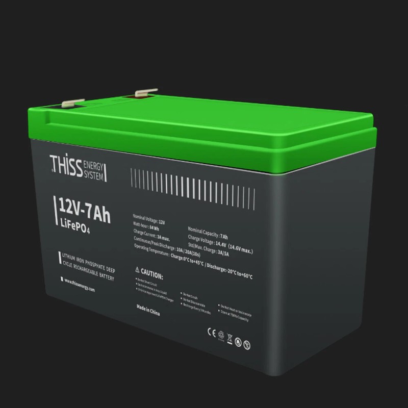 THISS LiFePO4 Lithium Battery 12V 7.0Ah for RV Off-grid Trolling