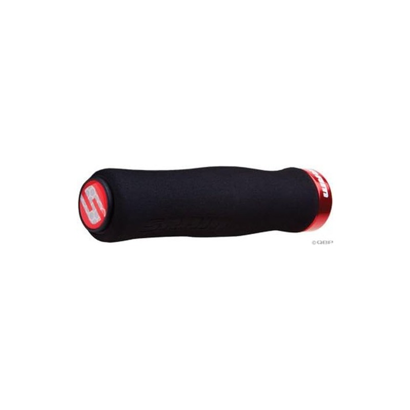 Sram Locking Grips Contour Foam 129mm Black With Single Red