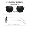 YWWPMDOF Round Sunglasses Women Men - Trendy Small Circle Polarized