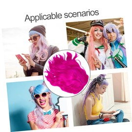 WOONEKY Easy to Wear Short Curly Wig Synthetic Hair Wig Bangs Lifelike Cosplay Wig for Women