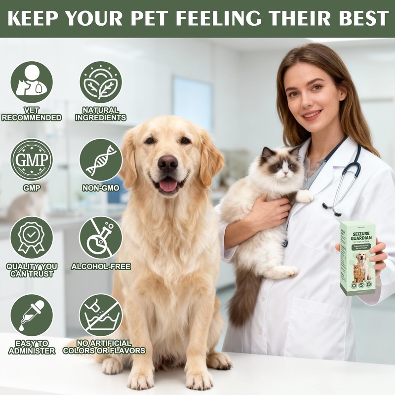 Seizure Guardian for Dogs and Cats, Natural Liquid Formula for
