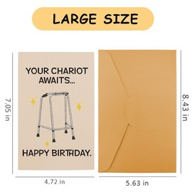 Funny Birthday Cards for Men Women Dad Mom 60th 30th 40th Birthday Card for Grandma Grandma Funny Birthday Card for Men Women older sister brother Funny Bday Cards for Uncle Aunt Wife Husband