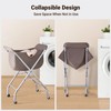 ELYKEN Laundry Cart with Wheels, 32”H Easy Rolling Laundry Hamper
