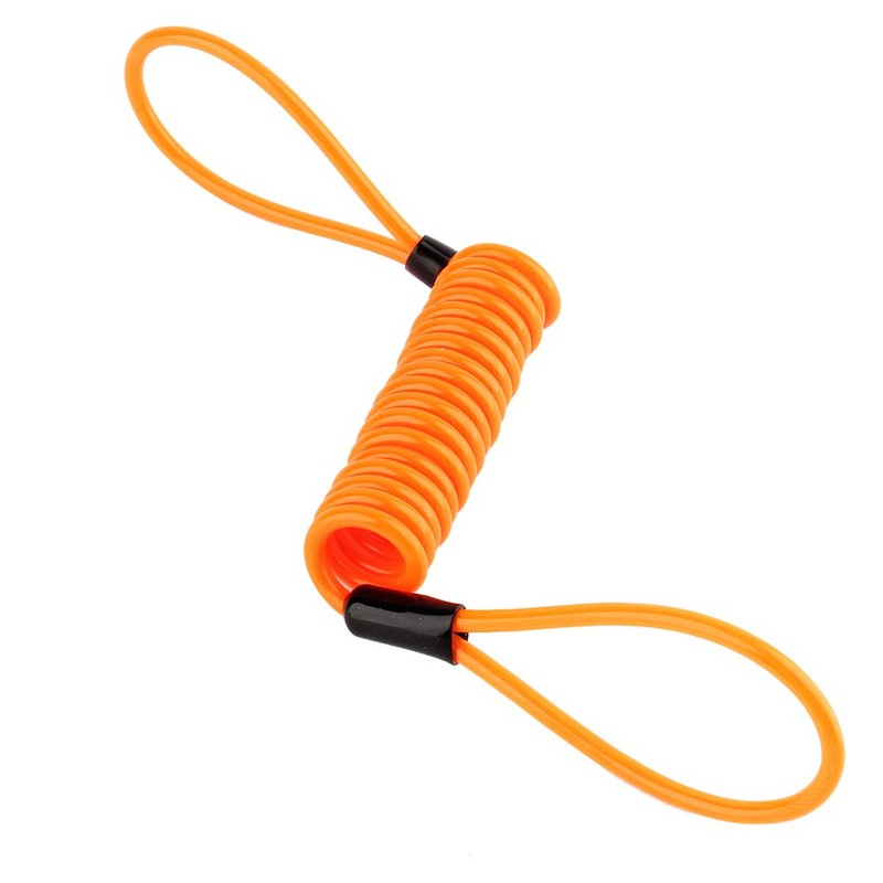 Motorcycle Reminder Cable, 1.2m Reminder Coil Cable Multipurpose Security Reminder