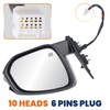 KUIPERAUTO Power Door Mirror Driver Side Compatible with 2014-2019 Toyota