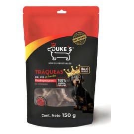 Duke's Premios Para Perros Tráquea de Res 150g Proteína Premium 100% Naturales sin Conservadores