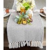 DII Woven Basics Collection 100% Cotton Knit Table Runner, 15x108,