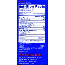 Fearn Natural Foods Liquid Lecithin, 16 Ounce