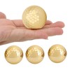 4Pcs Portable High Quality Double Layer Gold Plating Golf Ball