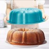 Lecute Moldes para Hornear Flor Rosca Acero Inoxidable Antiadherente Para