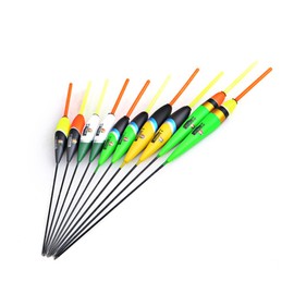 Fishing Floats Set, 10 Pieces Fishing Floats Bobbers Colourful Fish Float Floats Barguzinsky Fir Wood Floats Set Fishing Devices