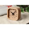KATOMOKU Muku Mini Clock KM-25BK Corner Black Wooden Table Clock