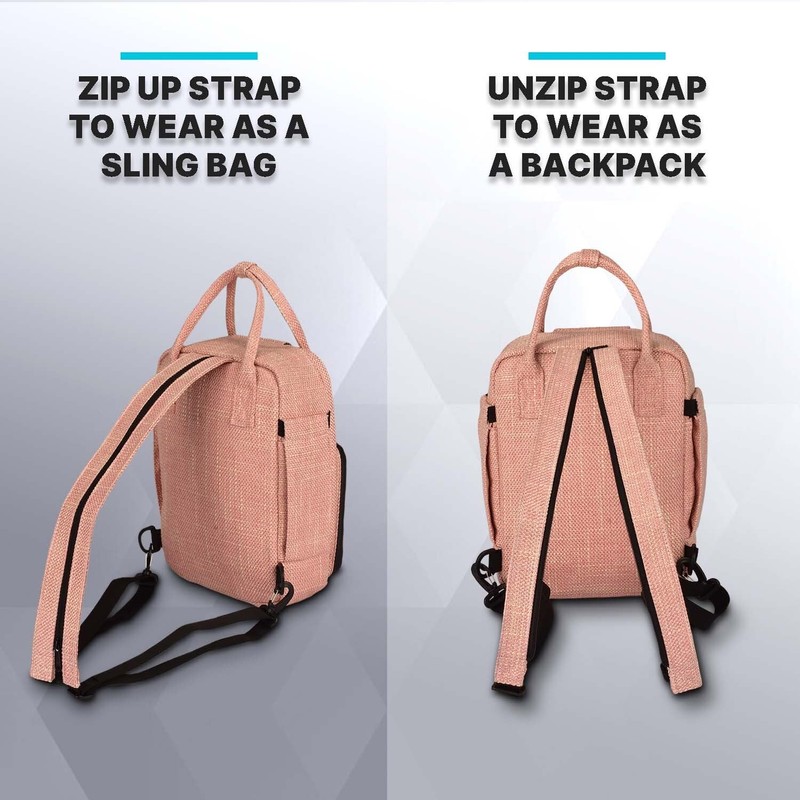 Herb Guard Pink Mini Locking Backpack